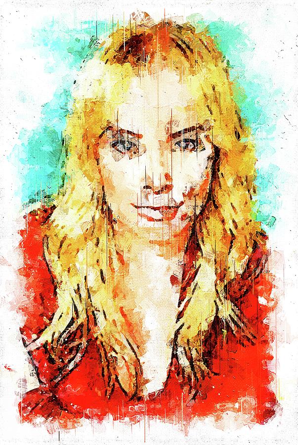 Jaime Bergman Digital Art By Walter Florine 