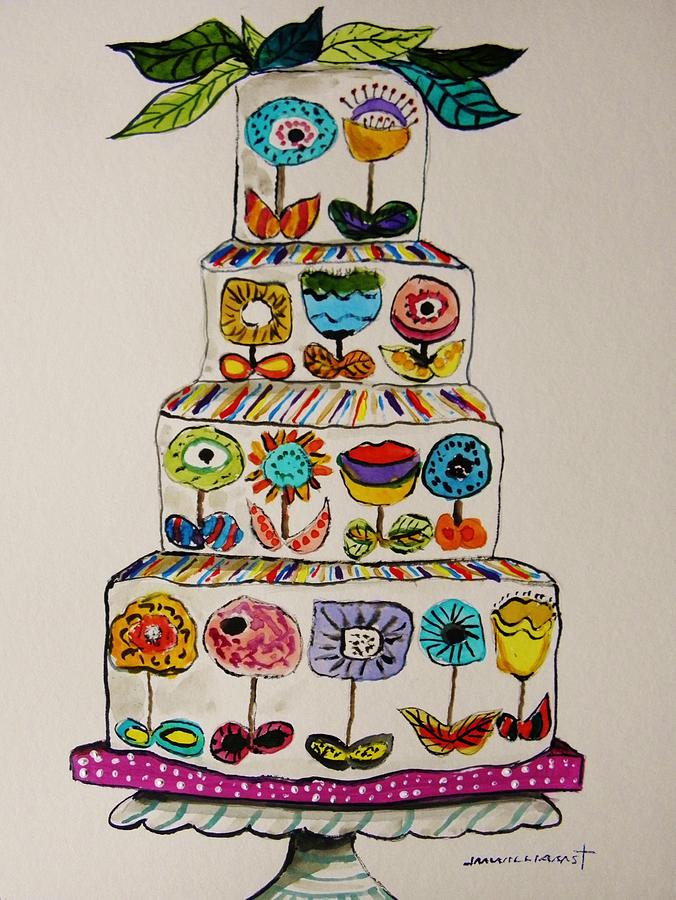 Jaimes Amazing Cake Painting by John Williams