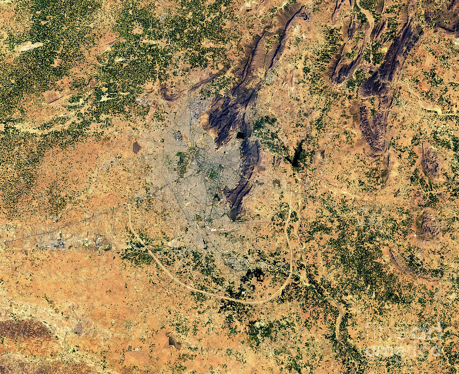 Jaipur India From Space Photograph by M G Whittingham