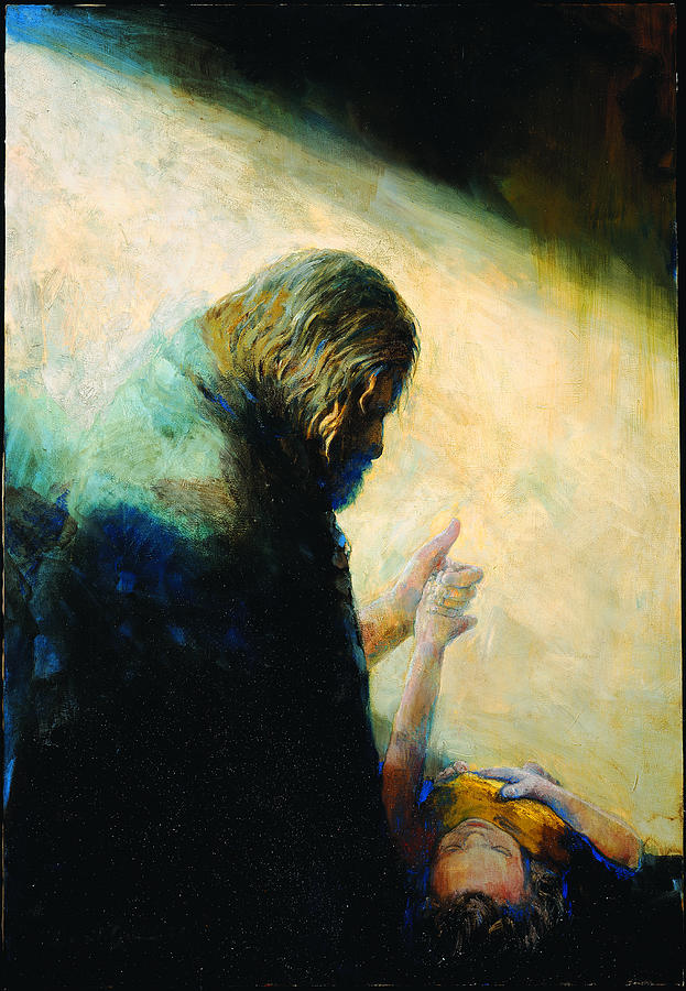 Jesus Christ Painting - Jairus Daughter by Daniel Bonnell