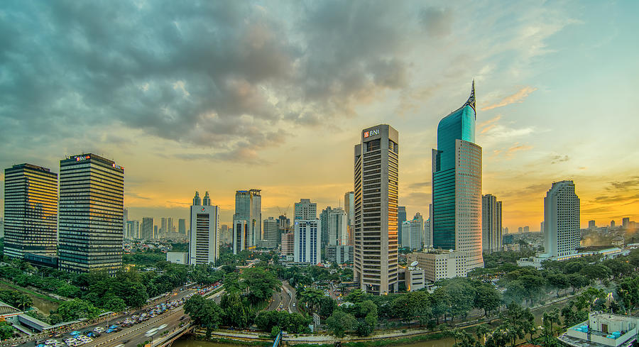 Jakarta Central Business District Photograph by Abdul Azis