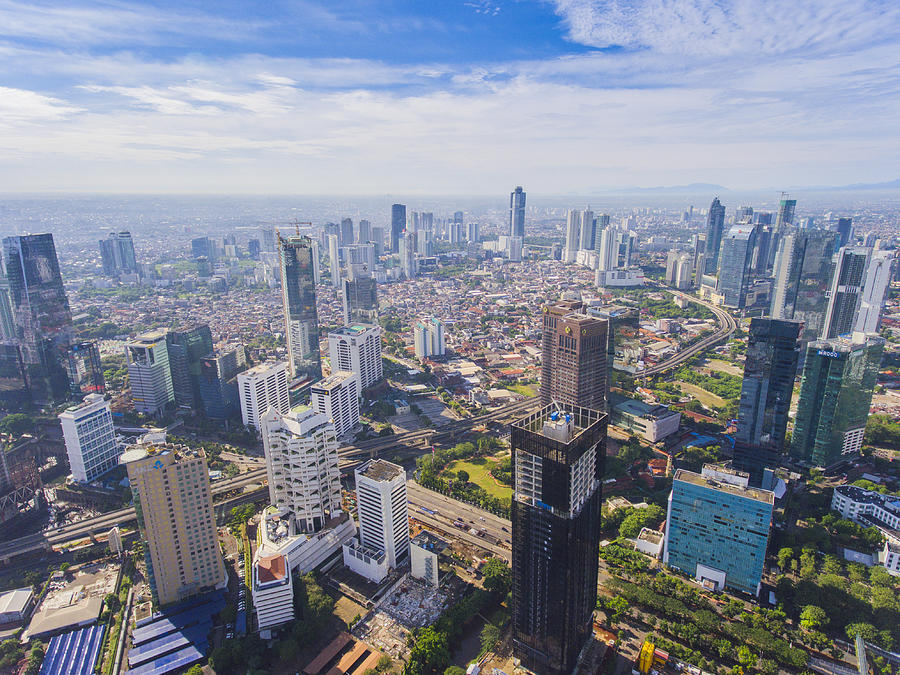 Jakarta in a Super Bright Day Photograph by Fadil Aziz