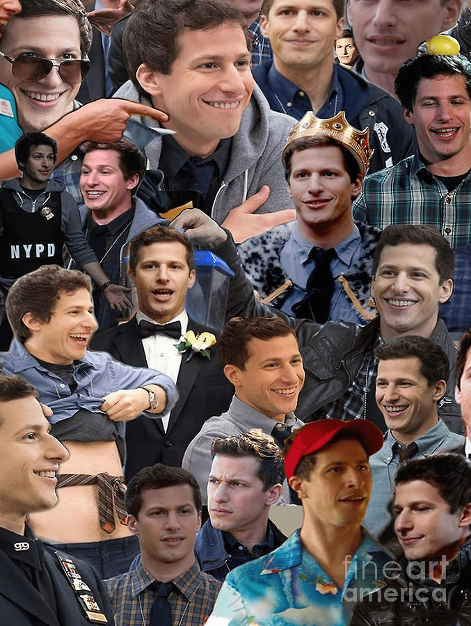 Jake Peralta Collage Tapestry - Textile By Alfie Cook - Pixels