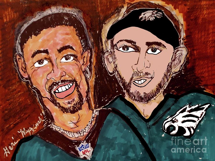 Jalen Hurts And Nick Sirianni Philadelphia Eagles Mixed Media By ...