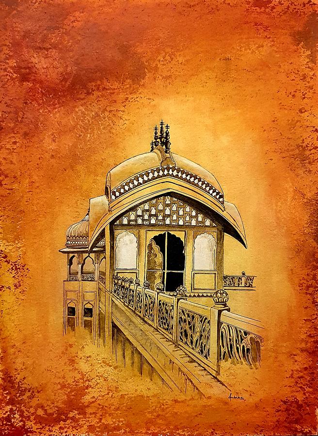 Jalmahal, Jaipur Painting By Ambika Jhunjhunwala | Fine Art America