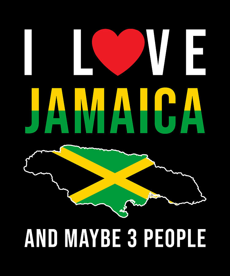 Jamaica I Love Jamaica Digital Art By Manuel Schmucker Fine Art America