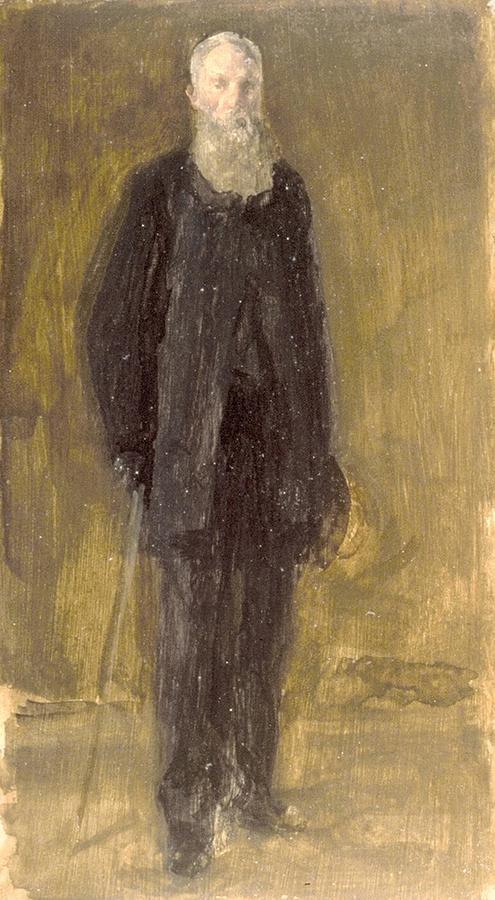 Vintage Painting - James Abbott McNeill Whistler - Portrait of George A. Lucas by Les Classics