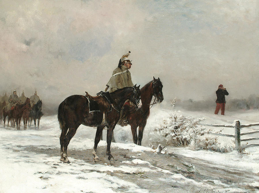 James Alexander Walker  Officer Reconnoitring Painting by Artistic Rifki