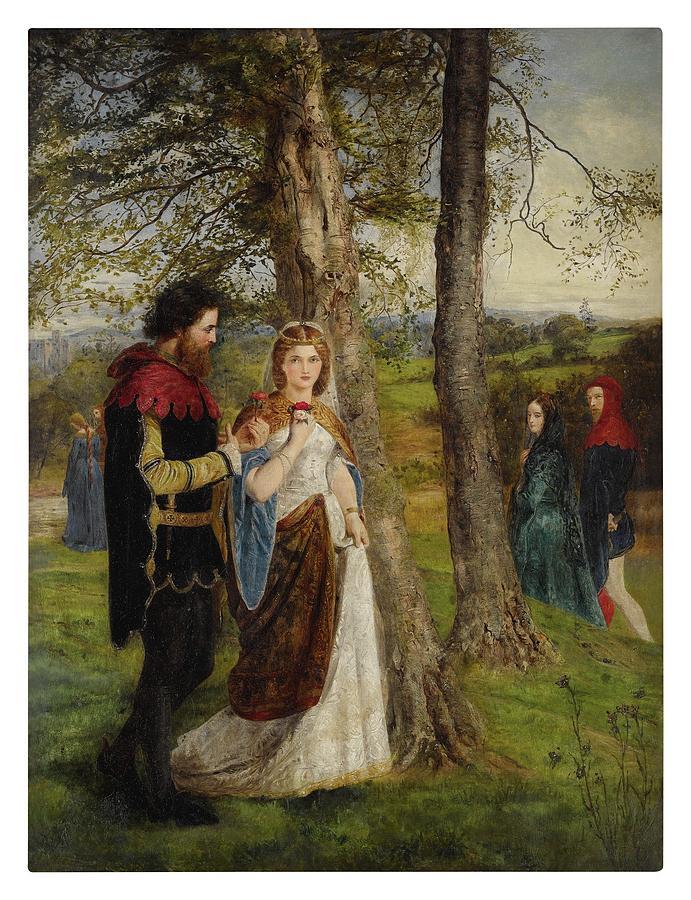 JAMES ARCHER British,1823 - 1904 SIR LAUNCELOT AND QUEEN GUINEVERE ...