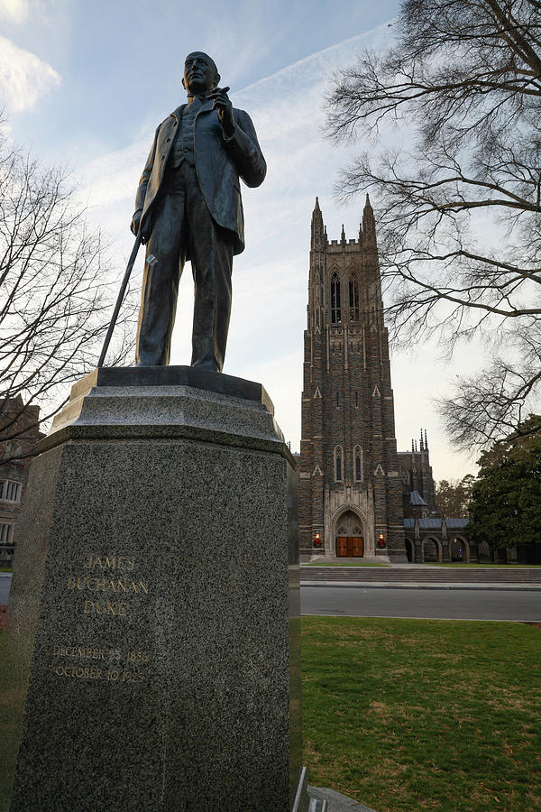 James B. Duke statue at Duke University Photograph by Eldon McGraw