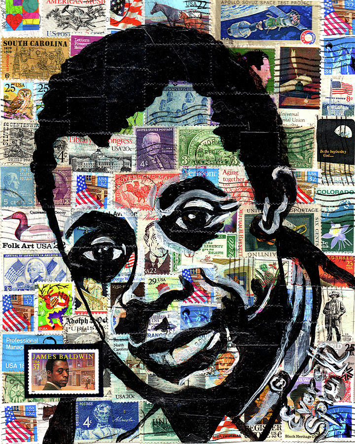 James Baldwin Mixed Media by Everett Spruill - Fine Art America