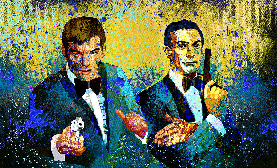 James Bond Dream 01 Painting by Miki De Goodaboom