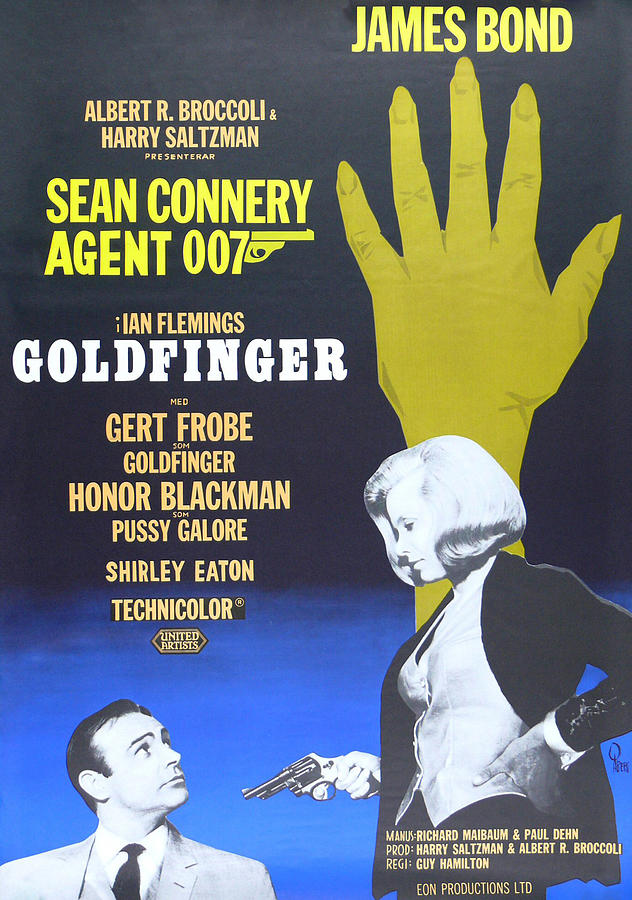 James Bond Goldfinger Digital Art By Original Movie Poster Fine Art America 3794