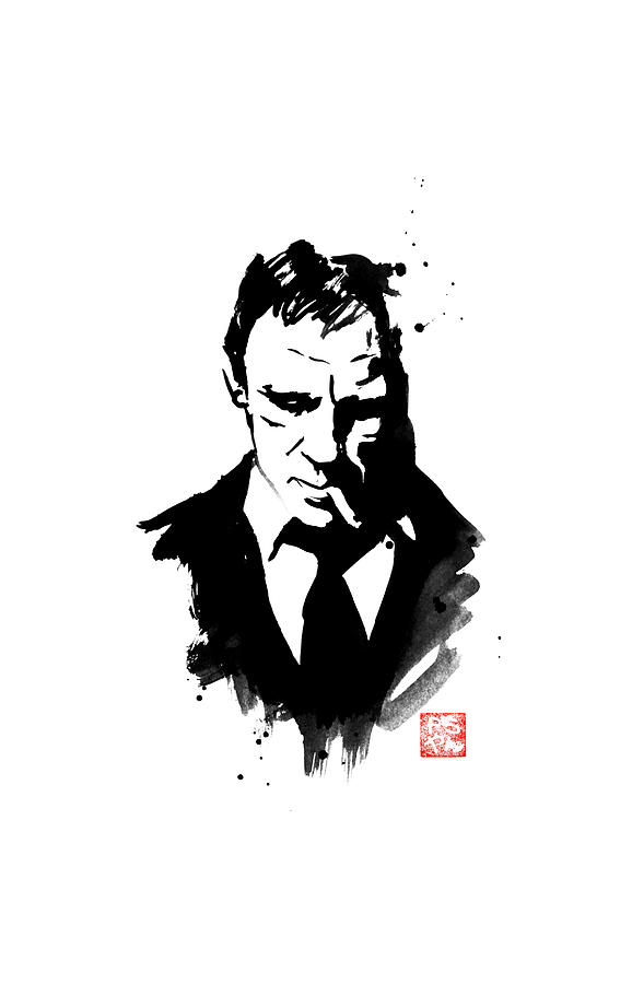 James Bond Painting - James Bond by Pechane Sumie