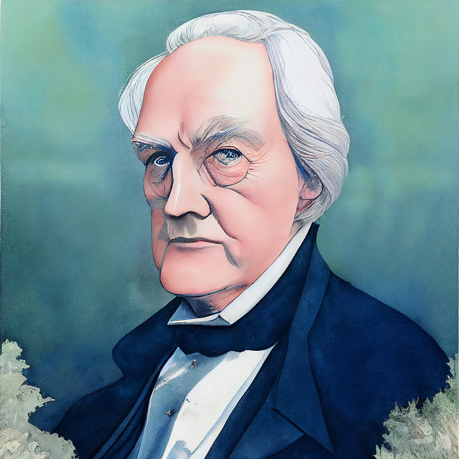 James Buchanan Mixed Media by OnionMarket Fine Art America