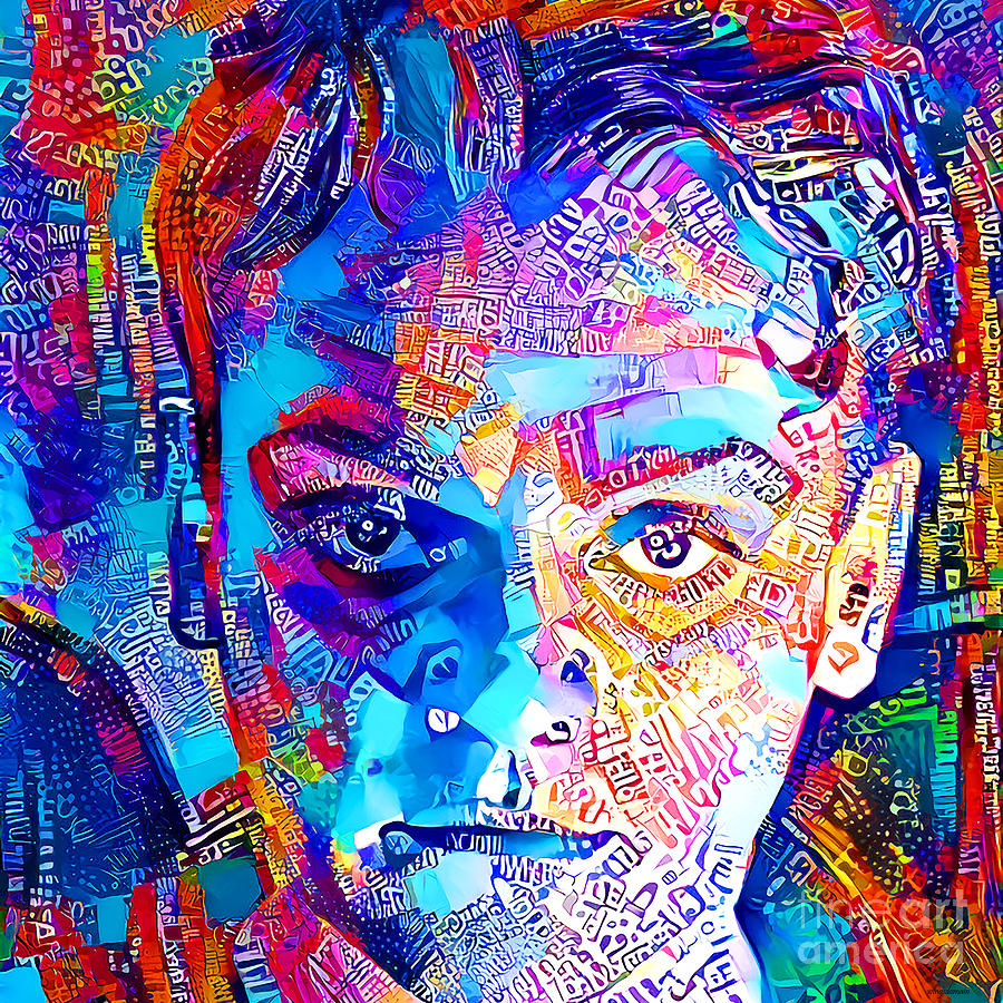 James Cagney In Vibrant Modern Contemporary Urban Style 20210628 square Photograph by Wingsdomain Art and Photography