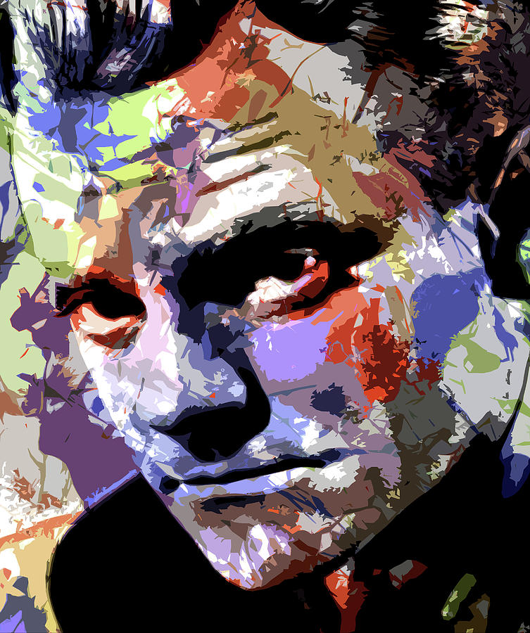 James Cagney psychedelic portrait Digital Art by Stars on Art