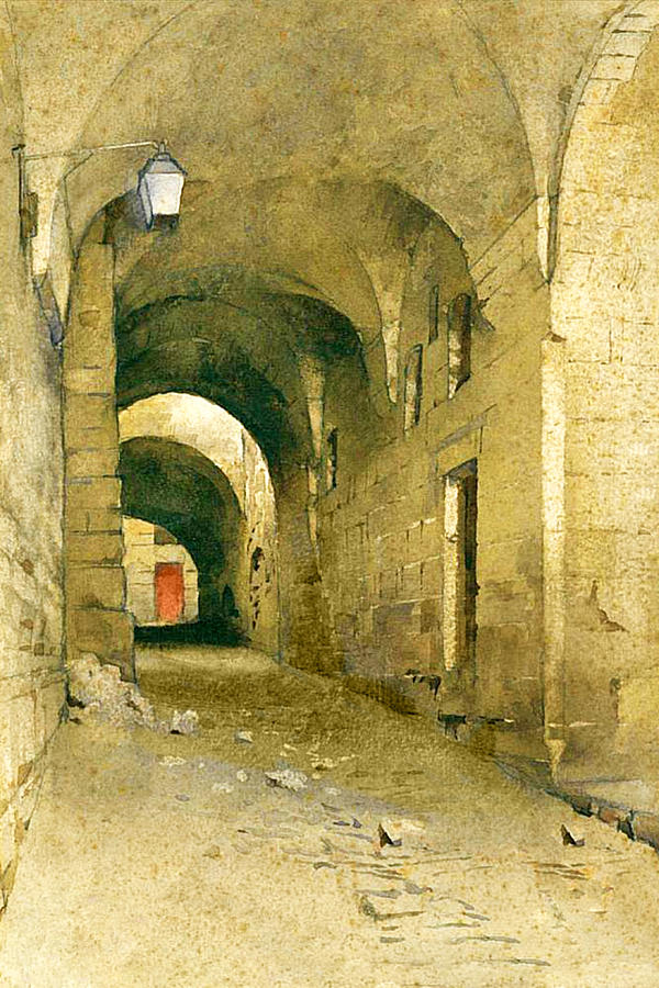 James Clark Via Dolorosa in 1886 Photograph by Munir Alawi