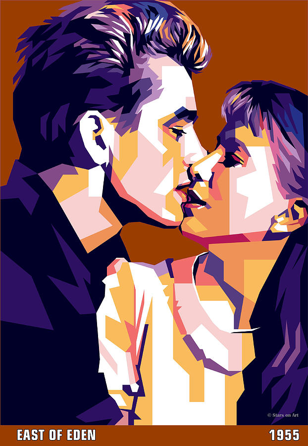 James Dean Digital Art - James Dean and Julie Harris -b1 by Movie World Posters