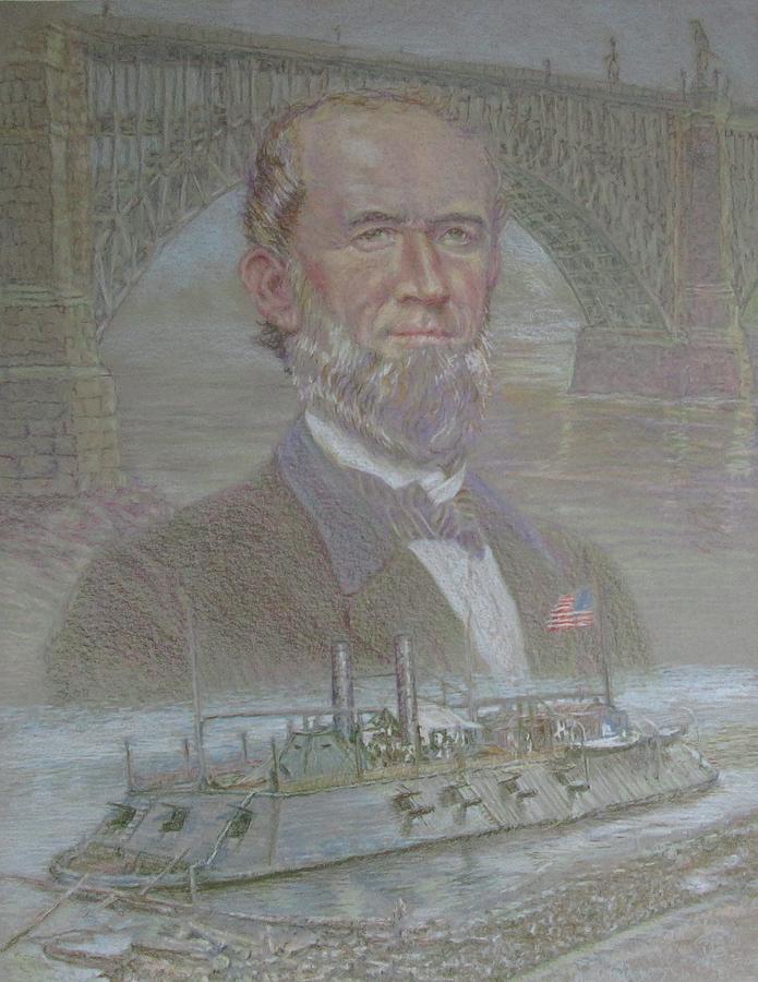 James Eads Drawing by Edward Pearce