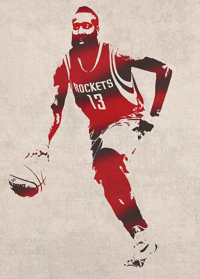 James Harden Basketball Rockets Minimalist Vector Athletes Sports ...