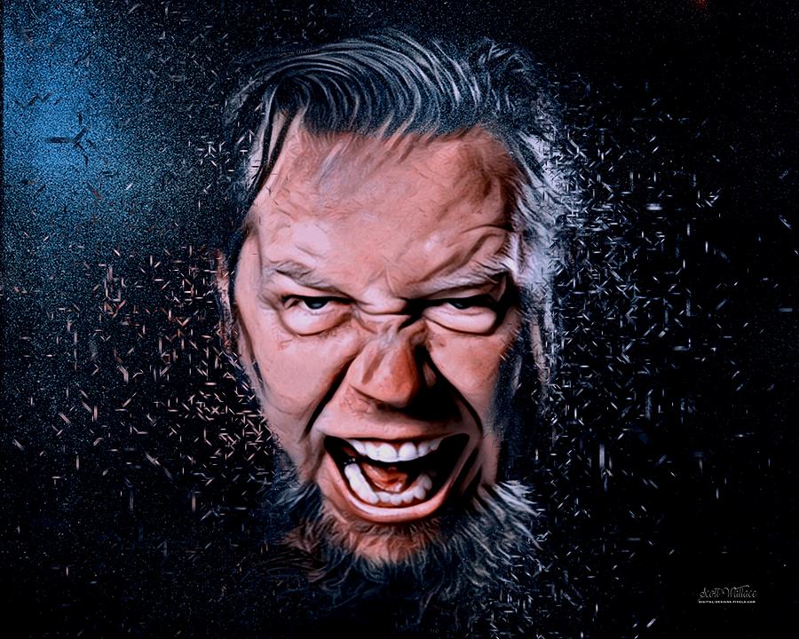 James Hetfield Metalhead Portrait Digital Art