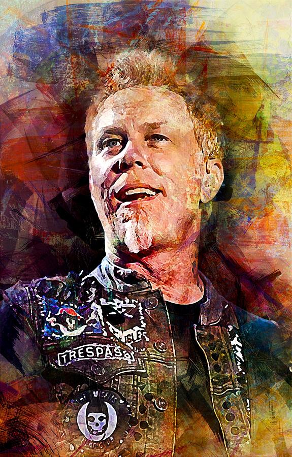 James Hetfield Digital Art by Sherman Ackerley - Fine Art America