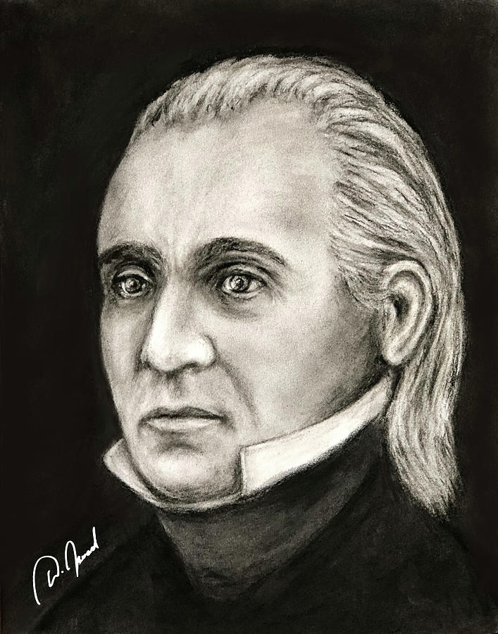 James K. Polk, 11th President Drawing by Walter Israel Fine Art America