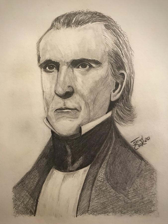 James Polk Drawing by Jerrod Cook - Fine Art America