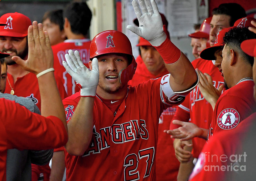 James Shields and Mike Trout Photograph by Jayne Kamin-oncea