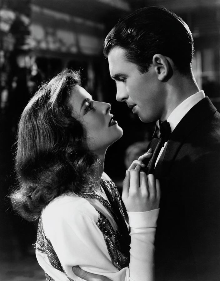 JAMES STEWART and KATHARINE HEPBURN in THE PHILADELPHIA STORY -1940-, directed by GEORGE CUKOR. Photograph by Album