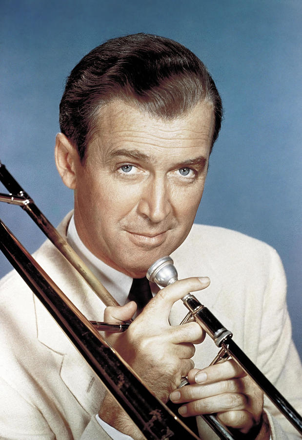JAMES STEWART in THE GLENN MILLER STORY -1953-, directed by ANTHONY MANN. Photograph by Album