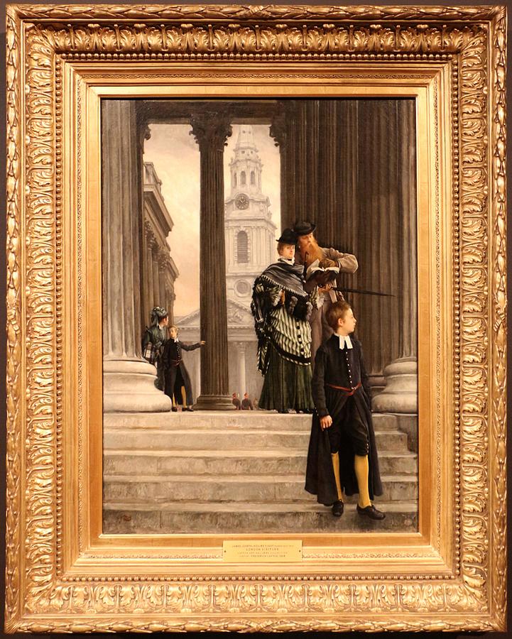 James Tissot London Visitors Painting by Les Classics Pixels