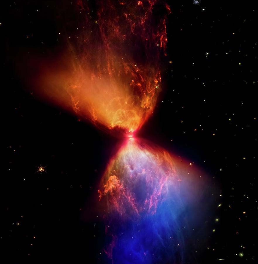 Space Photograph - James Webb Space Telescope - L1527 and Protostar - NIRCam Image by Eric Glaser