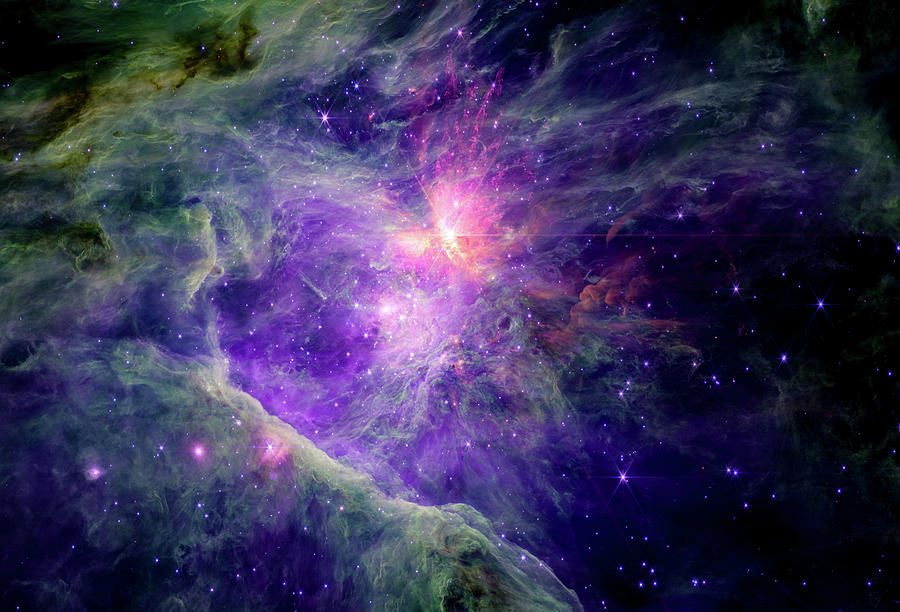 James Webb Space Telescope - Long-wavelength Nircam Orion Mosaic Photograph