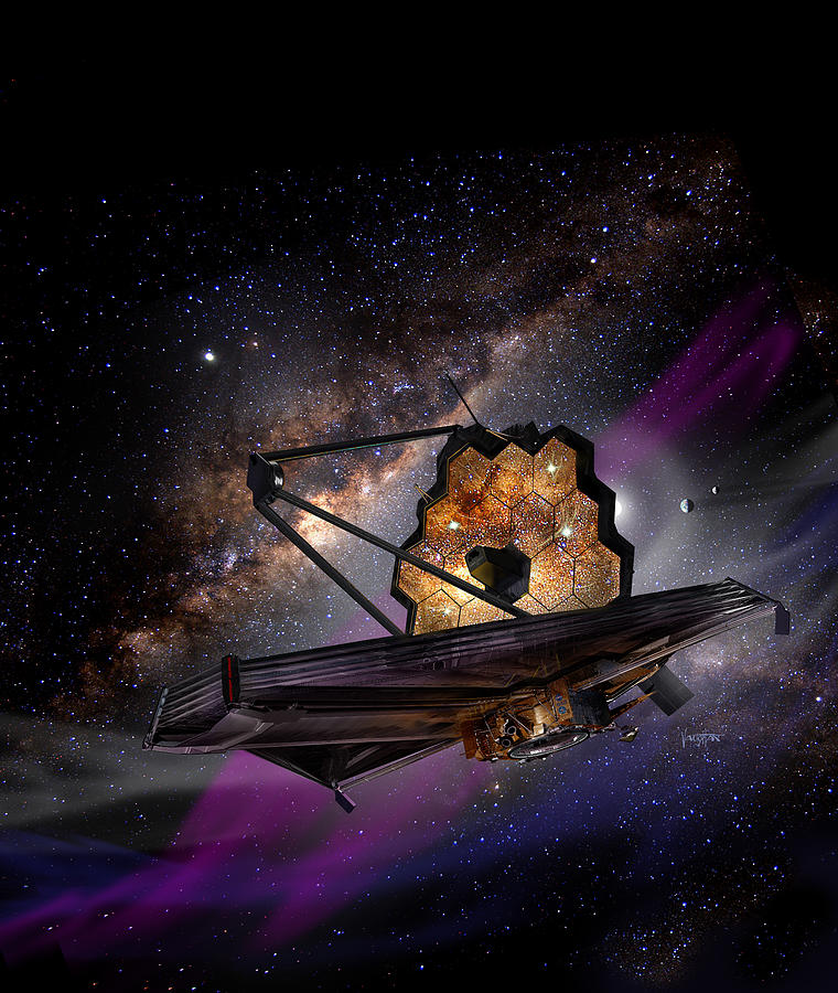 James Webb Telescope Digital Art by James Vaughan
