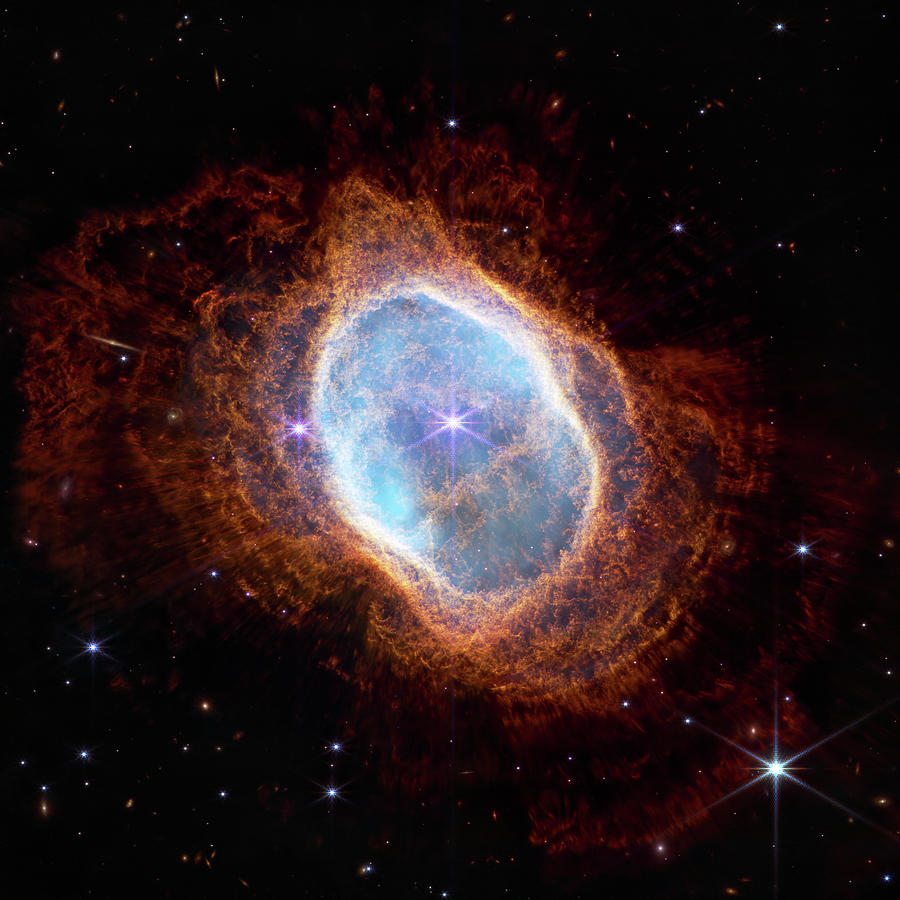 James Webb Telescope - Southern Ring Nebula Photograph by Adam Romanowicz