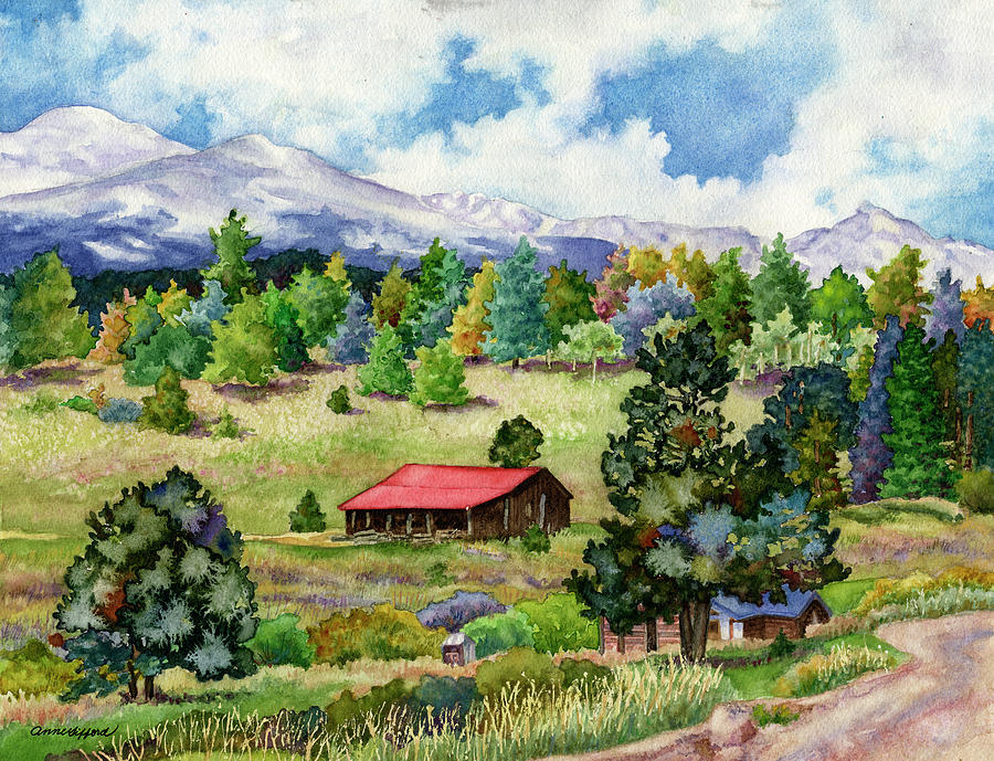 Jamestown Meadow Painting by Anne Gifford
