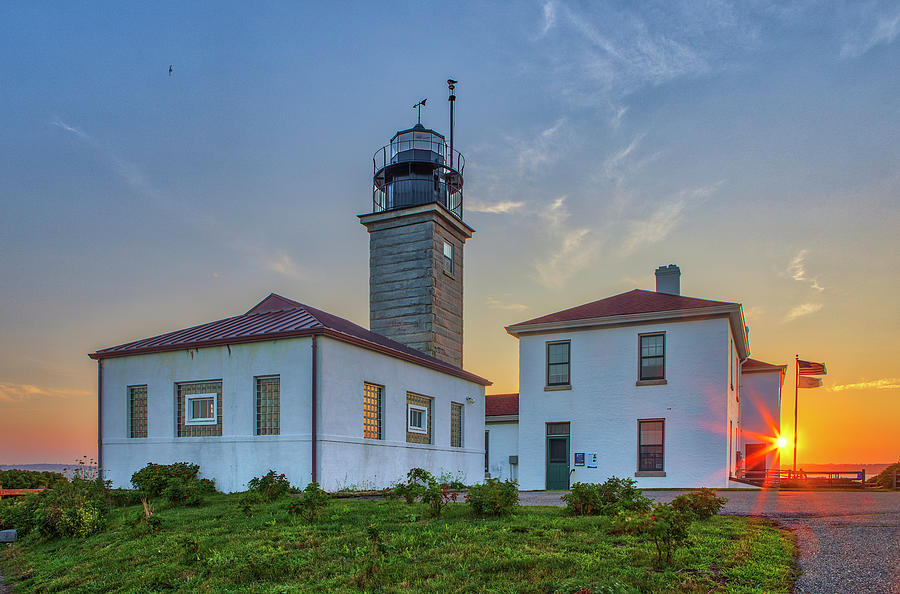 Jamestown Rhode Island Beavertail Lighthouse Photograph by Juergen Roth