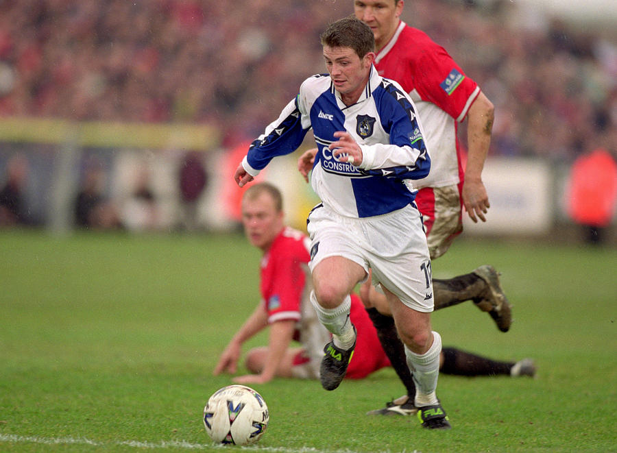 Jamie Cureton of Bristol Rovers in action Photograph by Craig Prentis