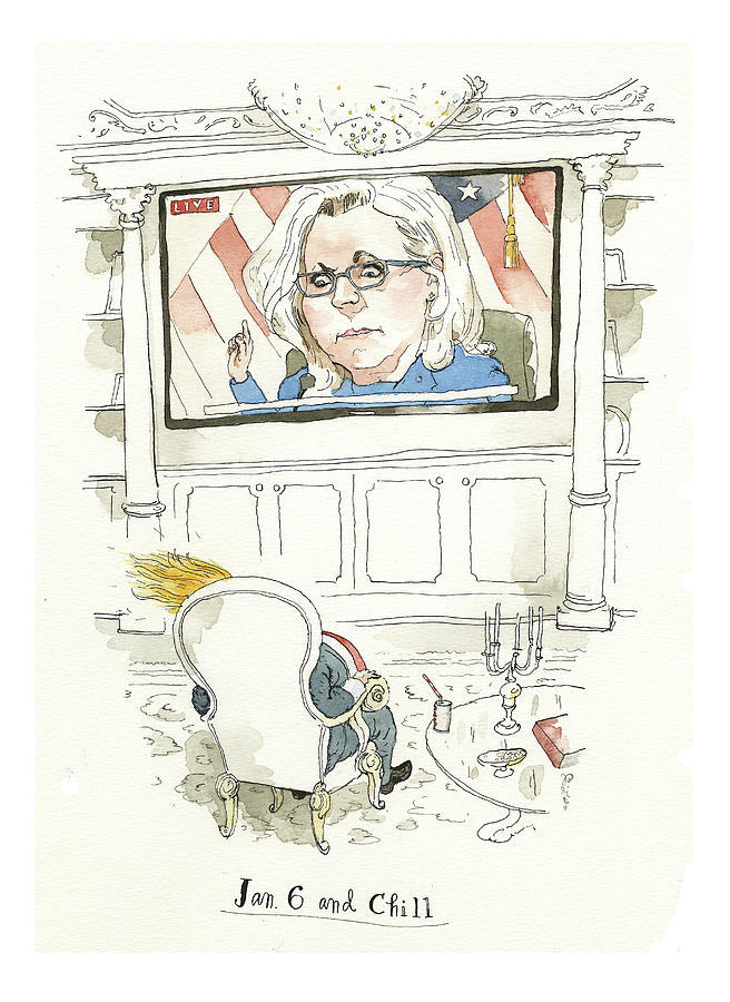 Jan. 6 and Chill  Painting by Barry Blitt