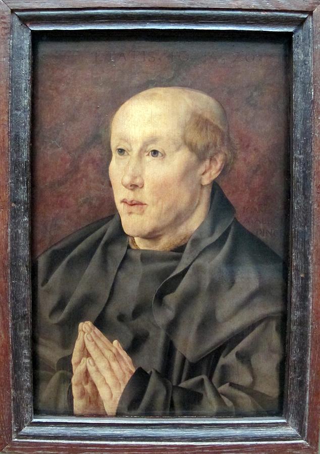 Jan Gossaert - Portrait of a 40-Year Old Monk Painting by Les Classics ...