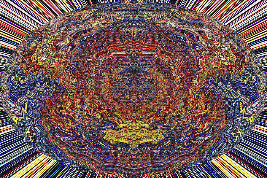 Janca Oval Abstract #ps5sa Digital Art by Tom Janca