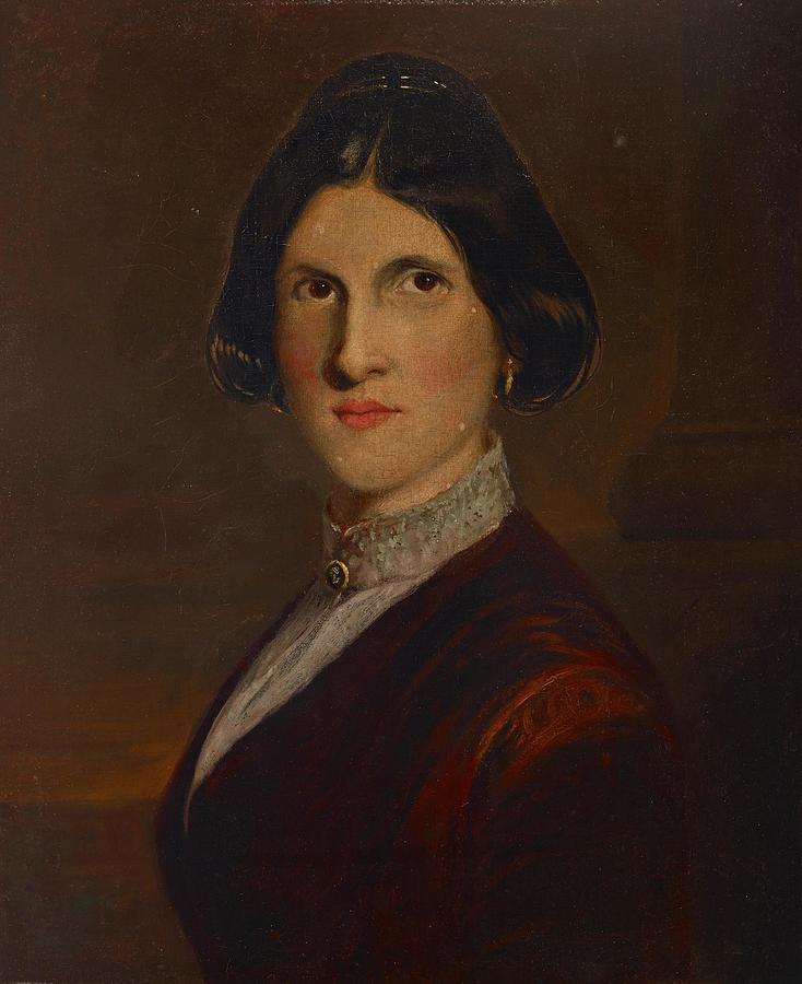 Jane Rimmer Sister of the Artist Painting by William Rimmer American ...