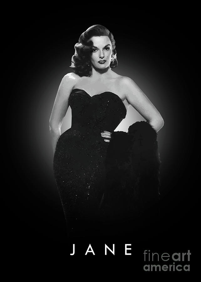 Jane Russell Digital Art by Bo Kev - Pixels