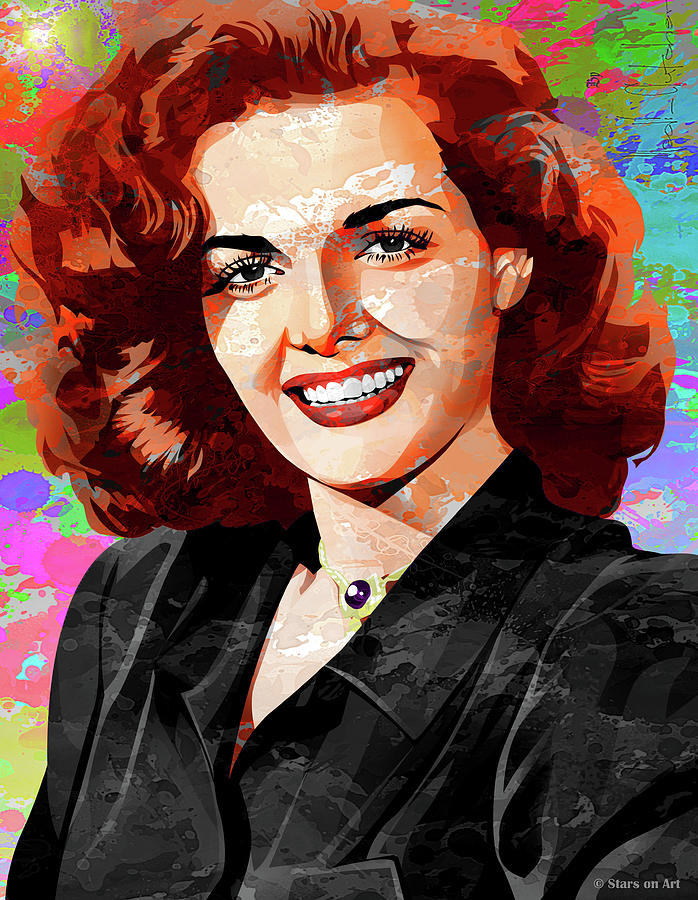 Hollywood Painting - Jane Russell by Movie World Posters