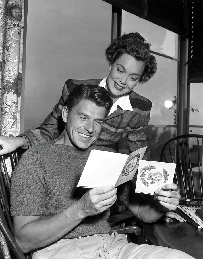 Jane Wyman. Ronald Reagan. Photograph by Album Jane Wyman. Ronald Reagan. Photograph by Album