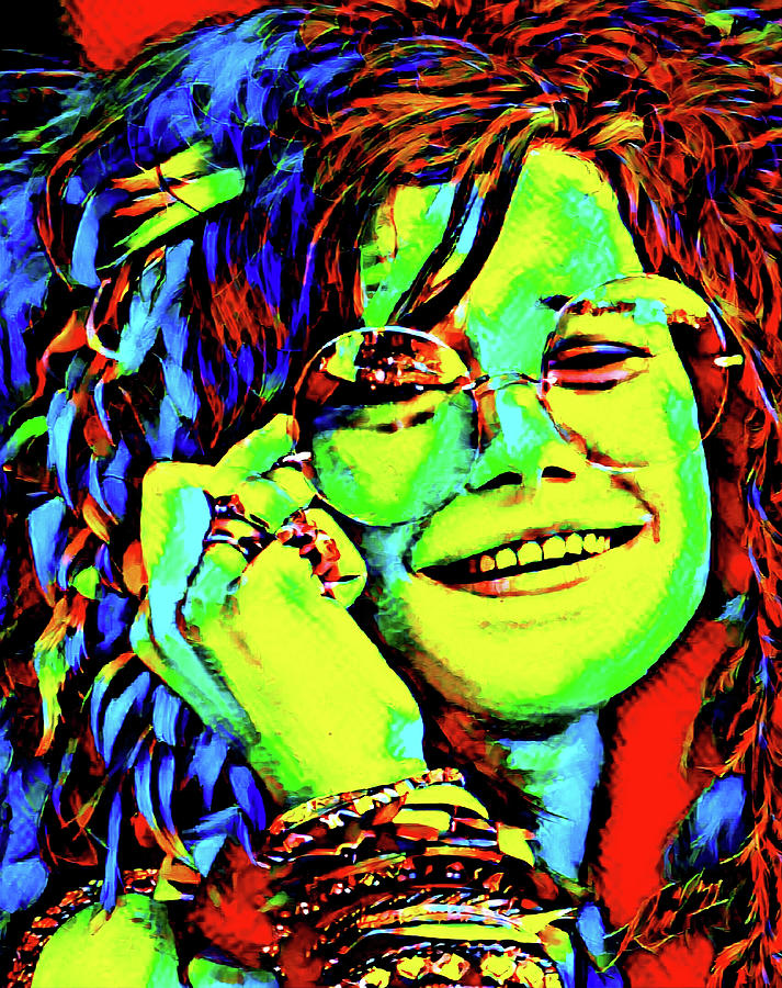 Janice Joplin Digital Art by Bodega ColorPunch - Fine Art America