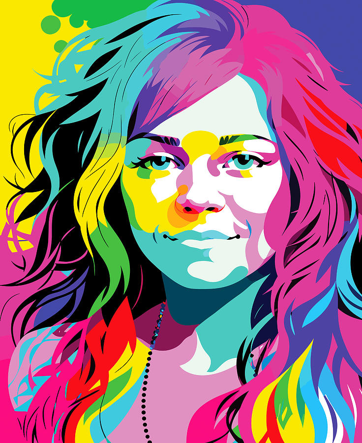 Janis Joplin Pop Art Digital Art by Robert Lancione - Fine Art America