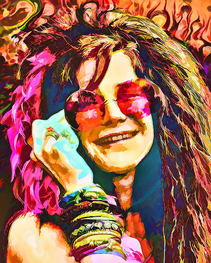 Janis Joplin Digital Art by Ray Brown - Fine Art America